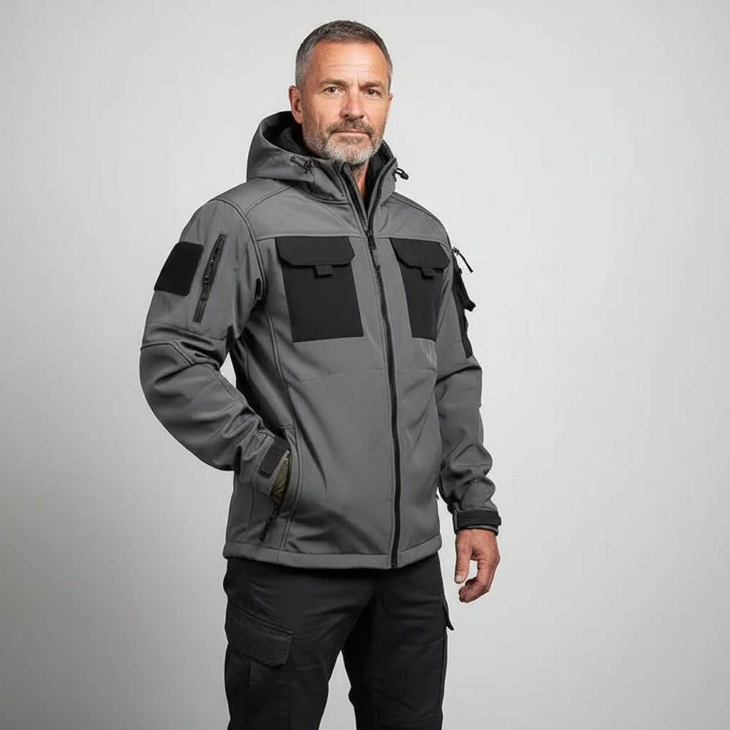 Ravencore Men’s Tactical Softshell Jacket | Windproof, Functional & Outdoor-Ready