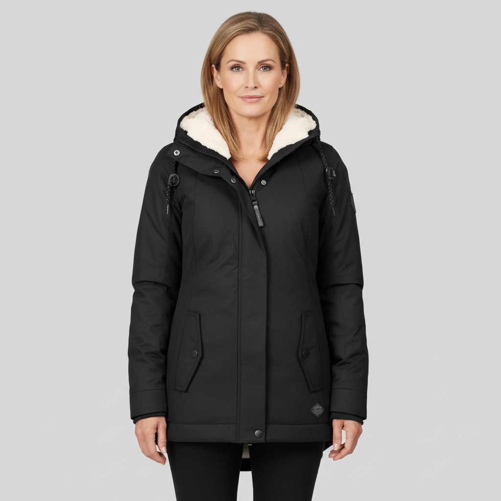 Nerina Women’s Winter Jacket | Fleece-Lined Hooded Coat