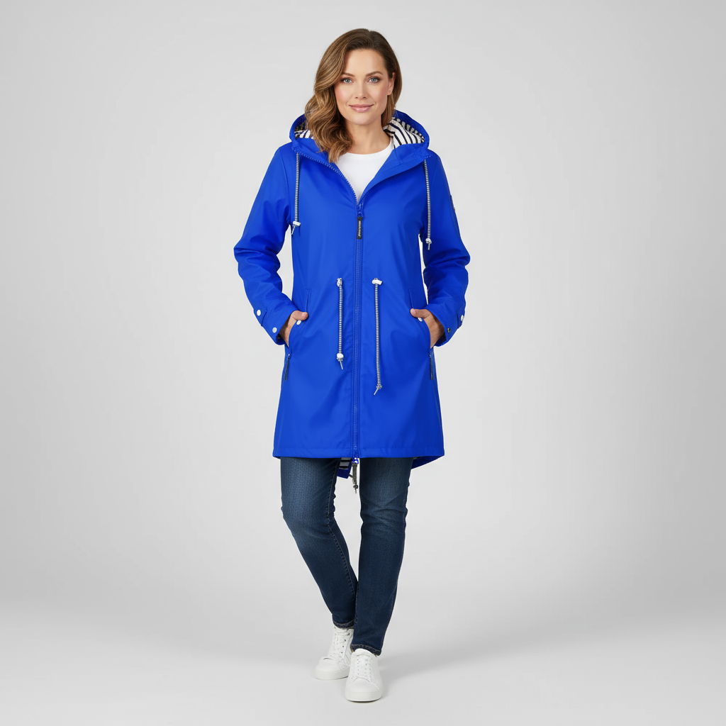 Livia Women’s Waterproof Parka | Lightweight Hooded Rain Jacket