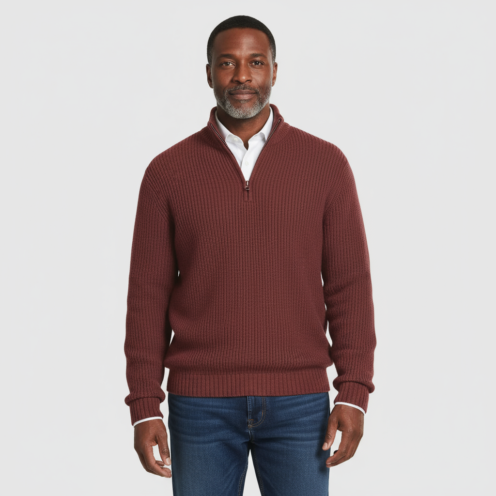 Redford Men’s Half Zip Knit Jumper | Warm, Casual & Effortlessly Versatile