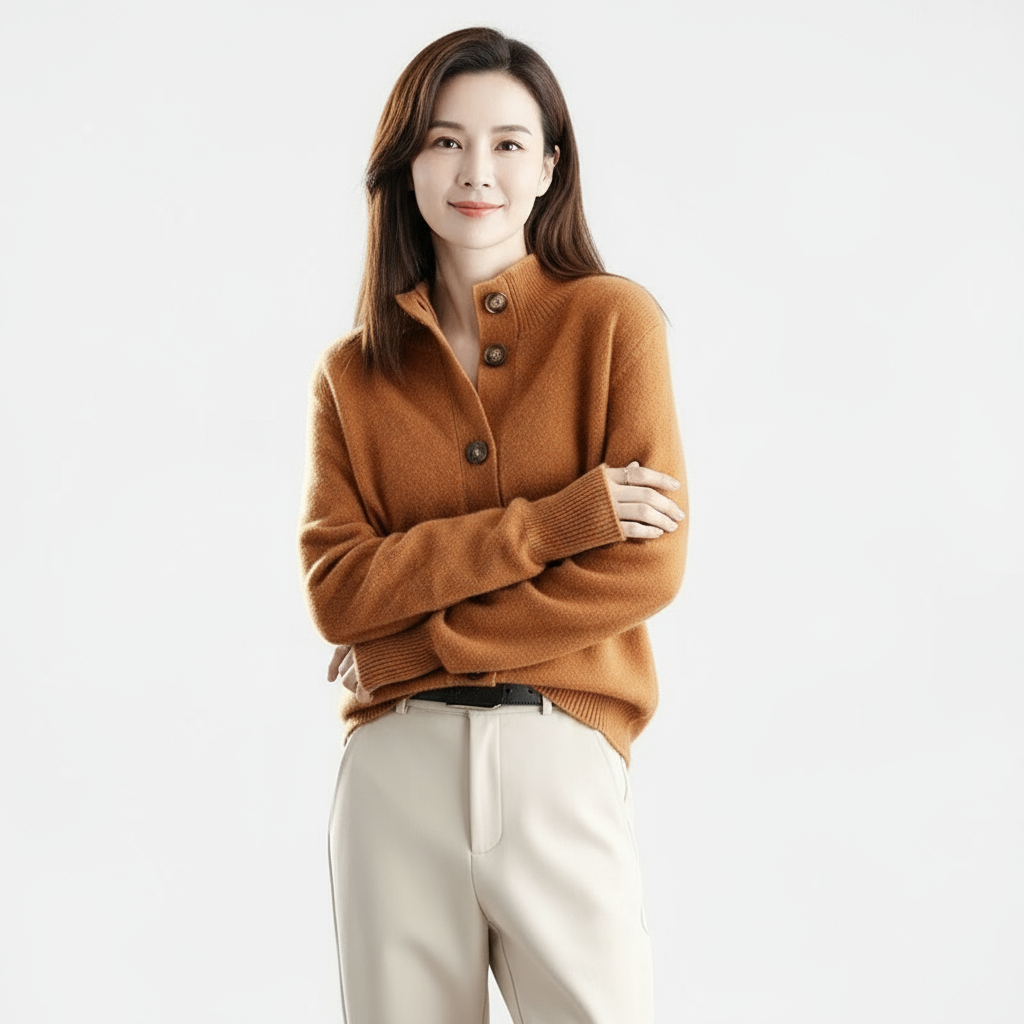Rowen Women’s Button-Up Knit Jumper | Soft, Elegant & Effortlessly Versatile