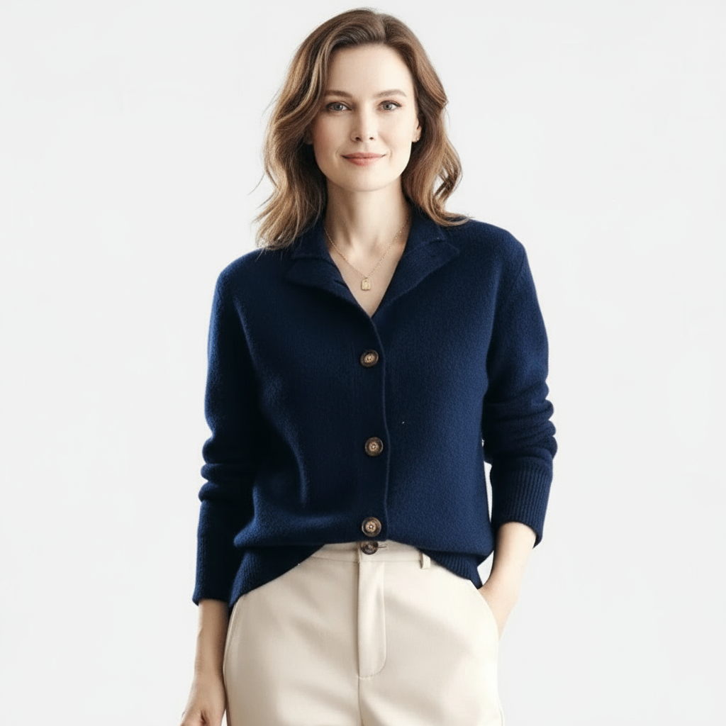 Rowen Women’s Button-Up Knit Jumper | Soft, Elegant & Effortlessly Versatile