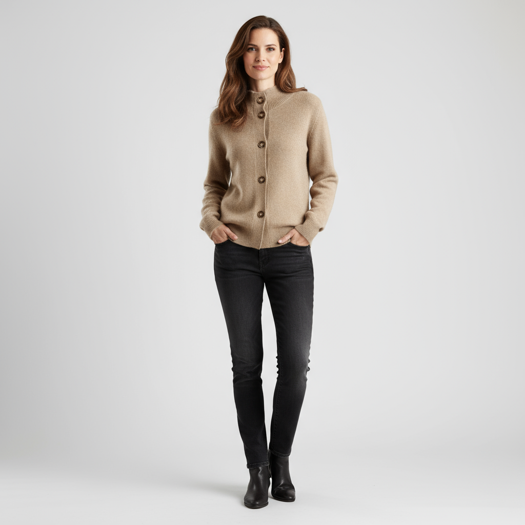 Rowen Women’s Button-Up Knit Jumper | Soft, Elegant & Effortlessly Versatile