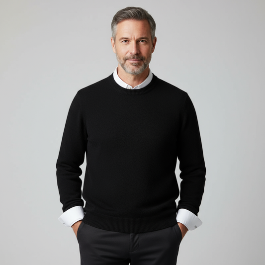 Halewood Men’s Classic Crew Neck Jumper | Soft, Refined & Everyday Essential