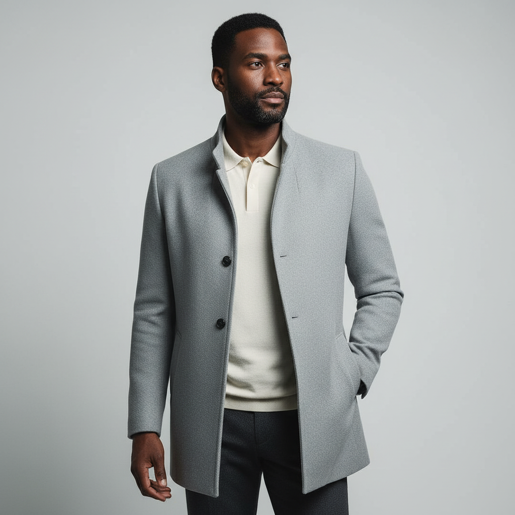 Averton Men’s Wool Blend Overcoat | Timeless Elegance & Modern Fit