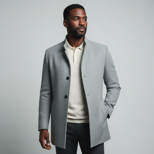 Averton Men’s Wool Blend Overcoat | Timeless Elegance & Modern Fit