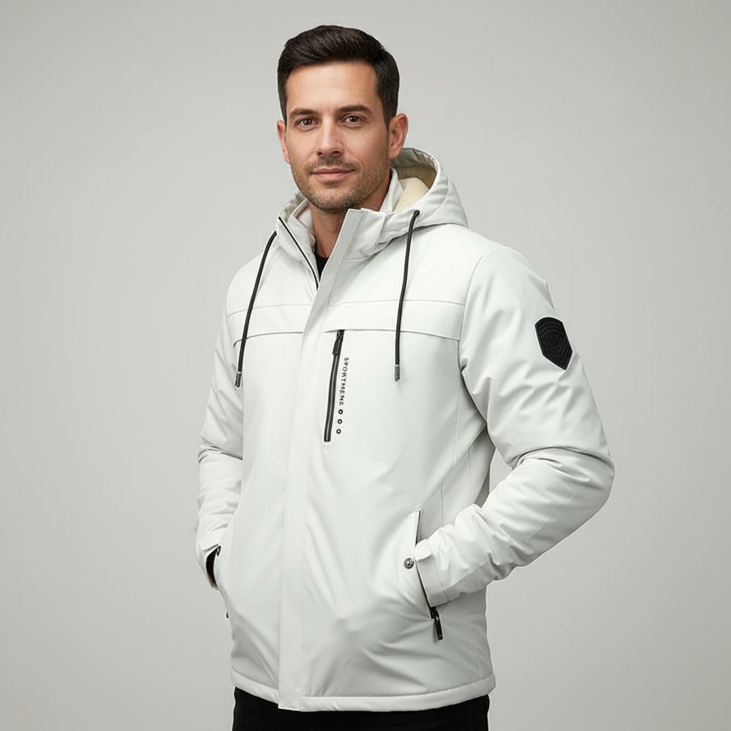 Marlowe Men’s Casual Stand Collar Jacket | Lightweight, Modern & Everyday Essential