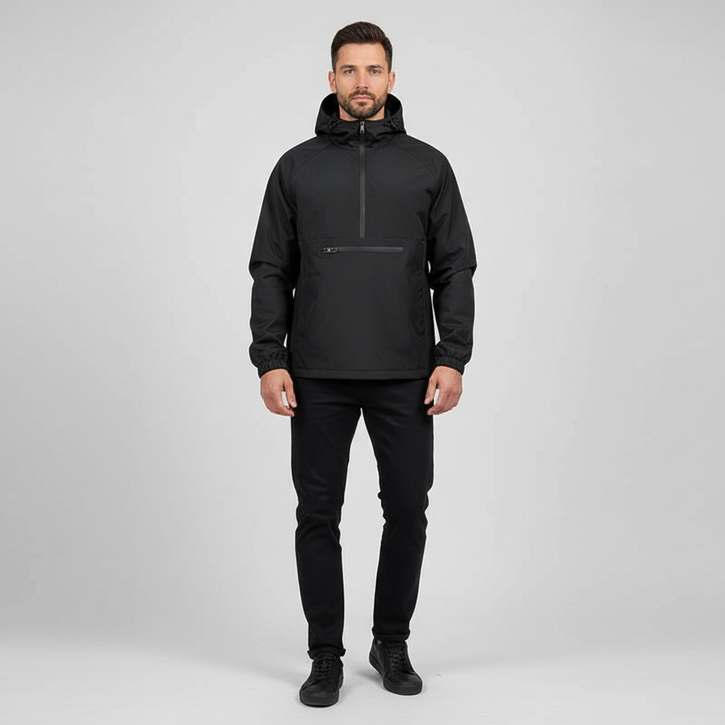 Eli Men’s Windbreaker Jacket | Lightweight Hooded Outdoor Pullover