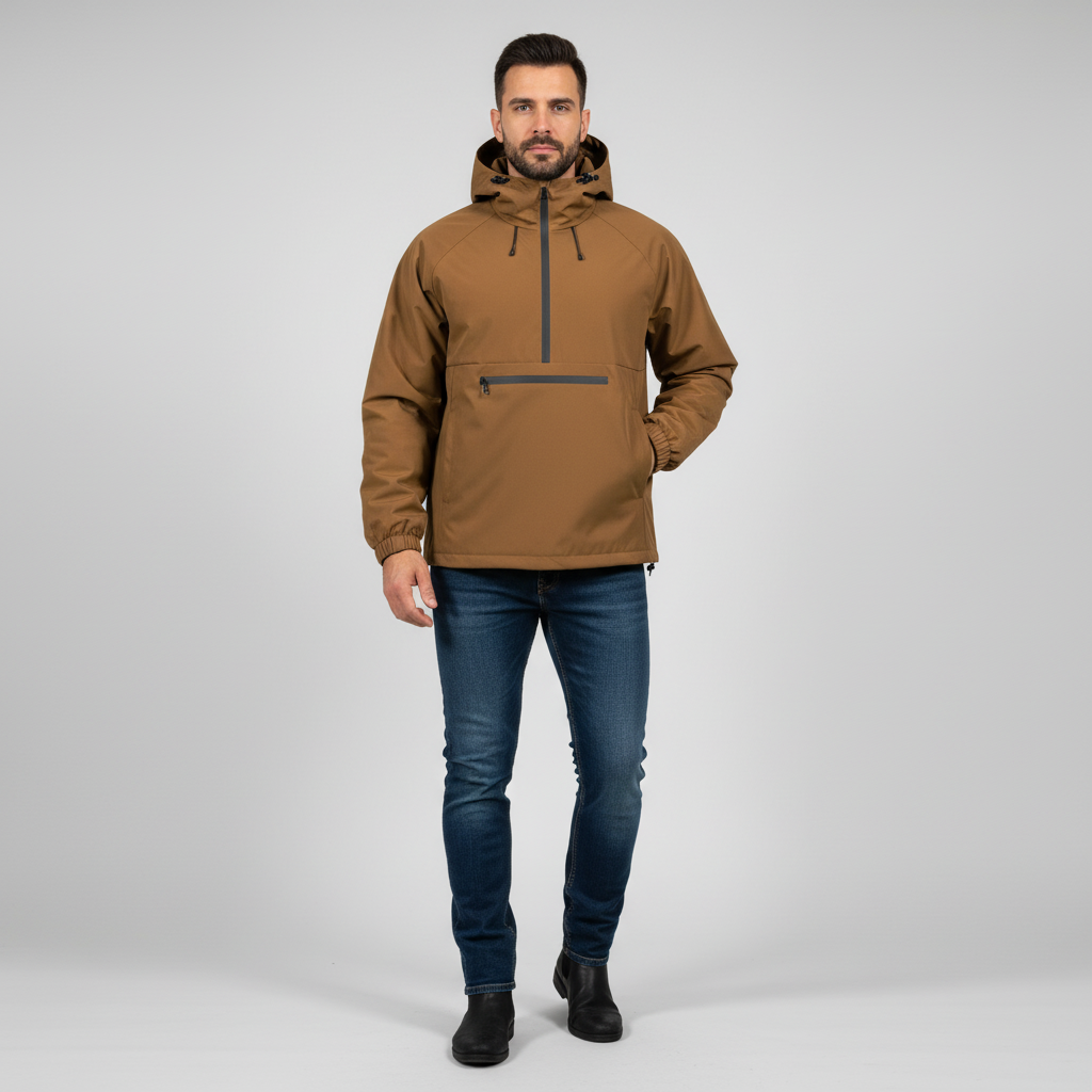 Eli Men’s Windbreaker Jacket | Lightweight Hooded Outdoor Pullover