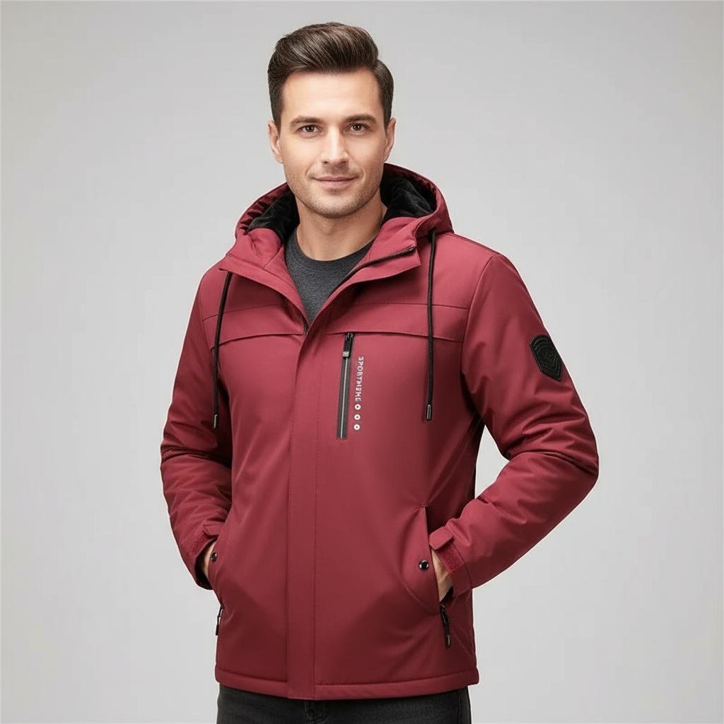 Marlowe Men’s Casual Stand Collar Jacket | Lightweight, Modern & Everyday Essential