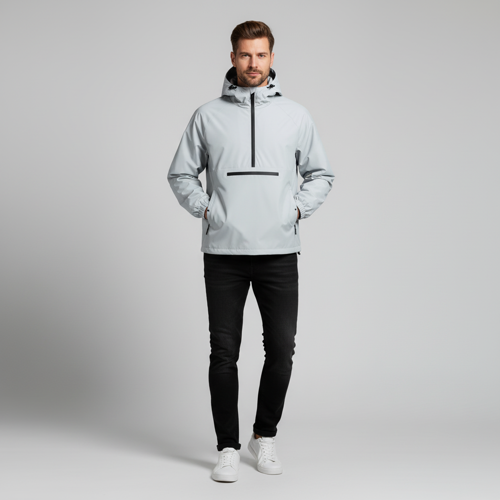 Eli Men’s Windbreaker Jacket | Lightweight Hooded Outdoor Pullover