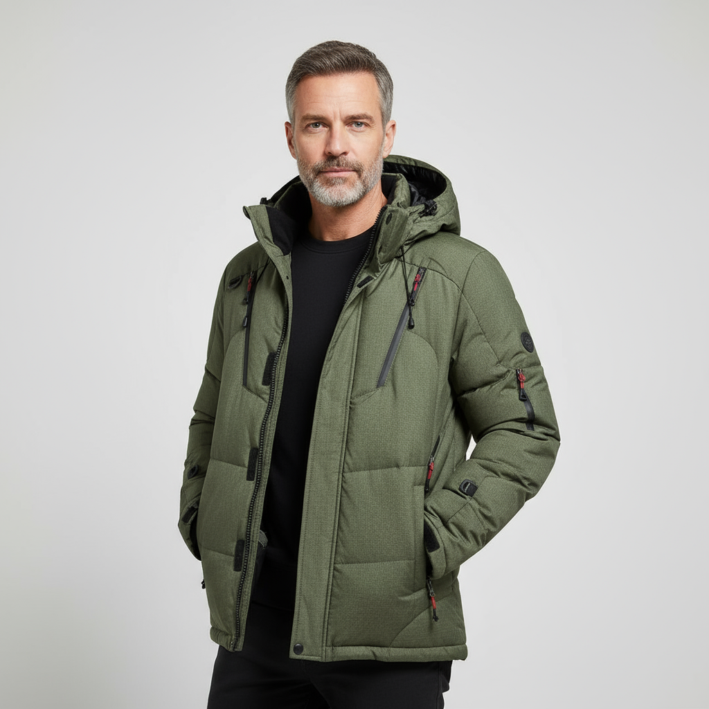 Valmere Men’s Winter Puffer Jacket | Insulated, Windproof & Urban-Ready