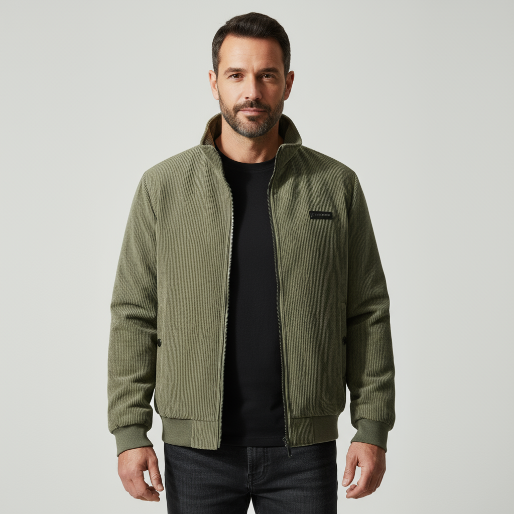 Mason Men’s Corduroy Jacket | Fleece-Lined Casual Winter Coat