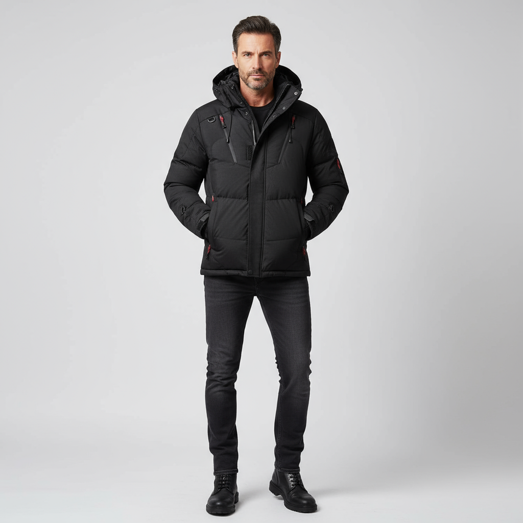 Valmere Men’s Winter Puffer Jacket | Insulated, Windproof & Urban-Ready