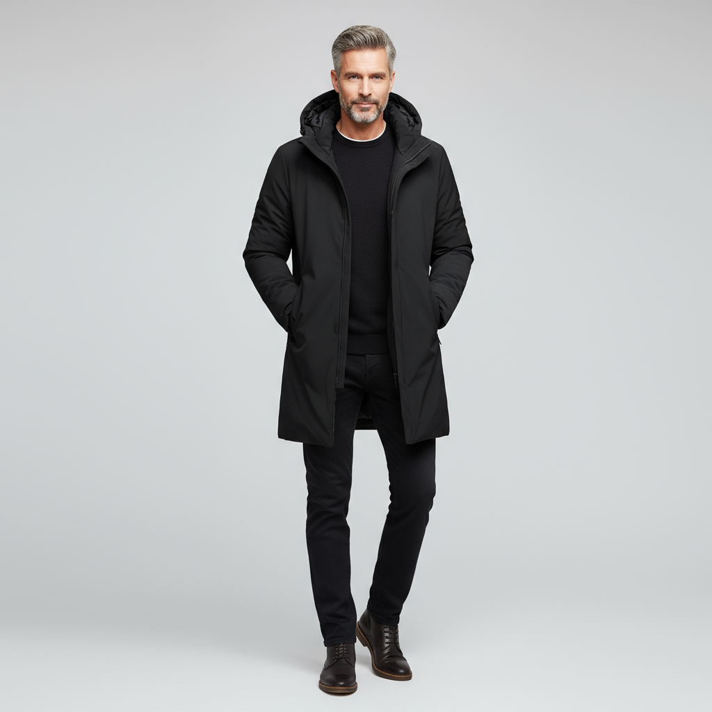 Noah Men’s Winter Parka | Long Hooded Puffer Coat