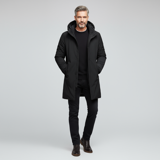 Noah Men’s Winter Parka | Long Hooded Puffer Coat