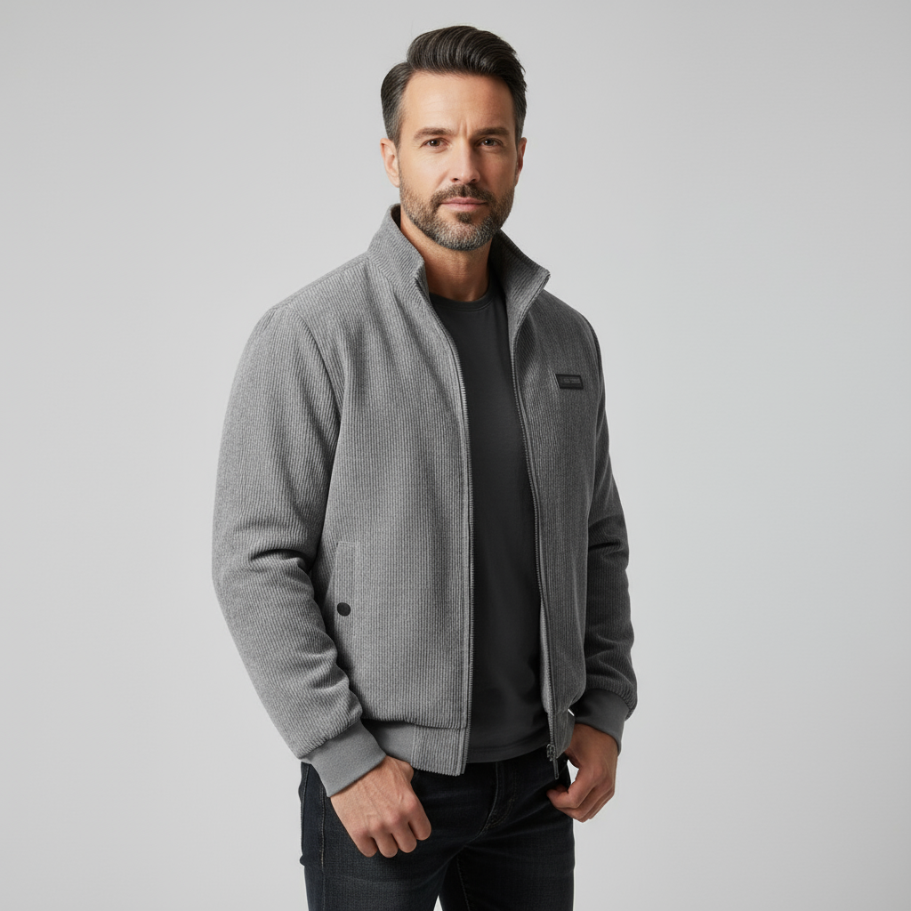 Mason Men’s Corduroy Jacket | Fleece-Lined Casual Winter Coat