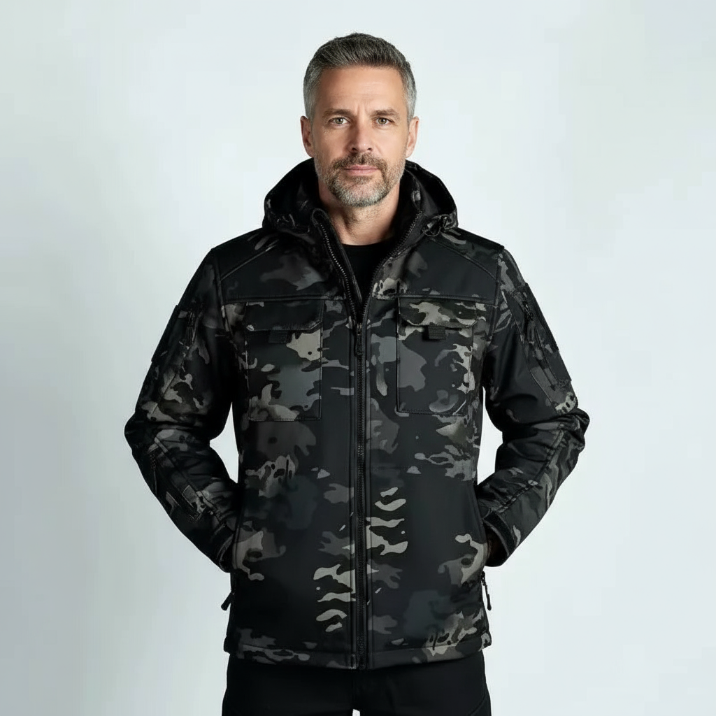 Ravencore Men’s Tactical Softshell Jacket | Windproof, Functional & Outdoor-Ready