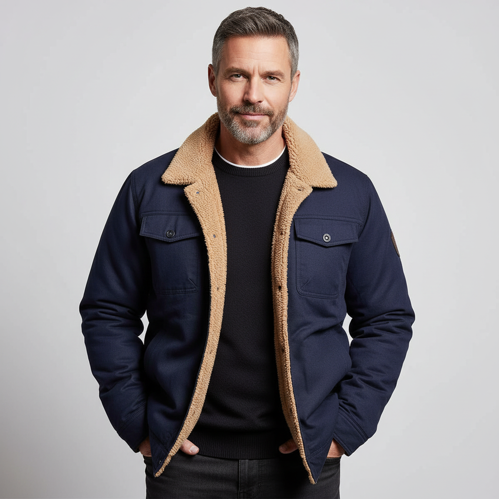Eastmere Men’s Sherpa-Lined Jacket | Warm, Durable & Classic Design