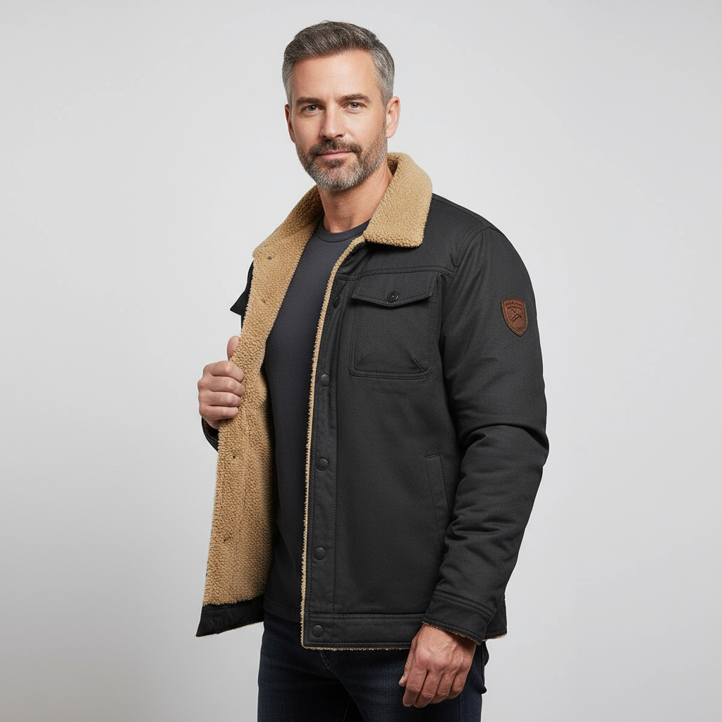 Eastmere Men’s Sherpa-Lined Jacket | Warm, Durable & Classic Design