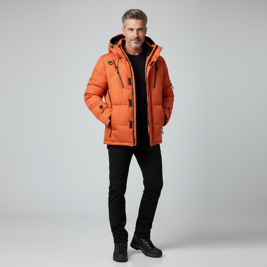 Valmere Men’s Winter Puffer Jacket | Insulated, Windproof & Urban-Ready