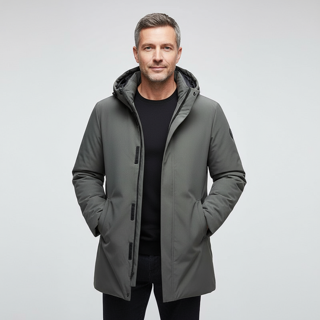 Noah Men’s Winter Parka | Long Hooded Puffer Coat