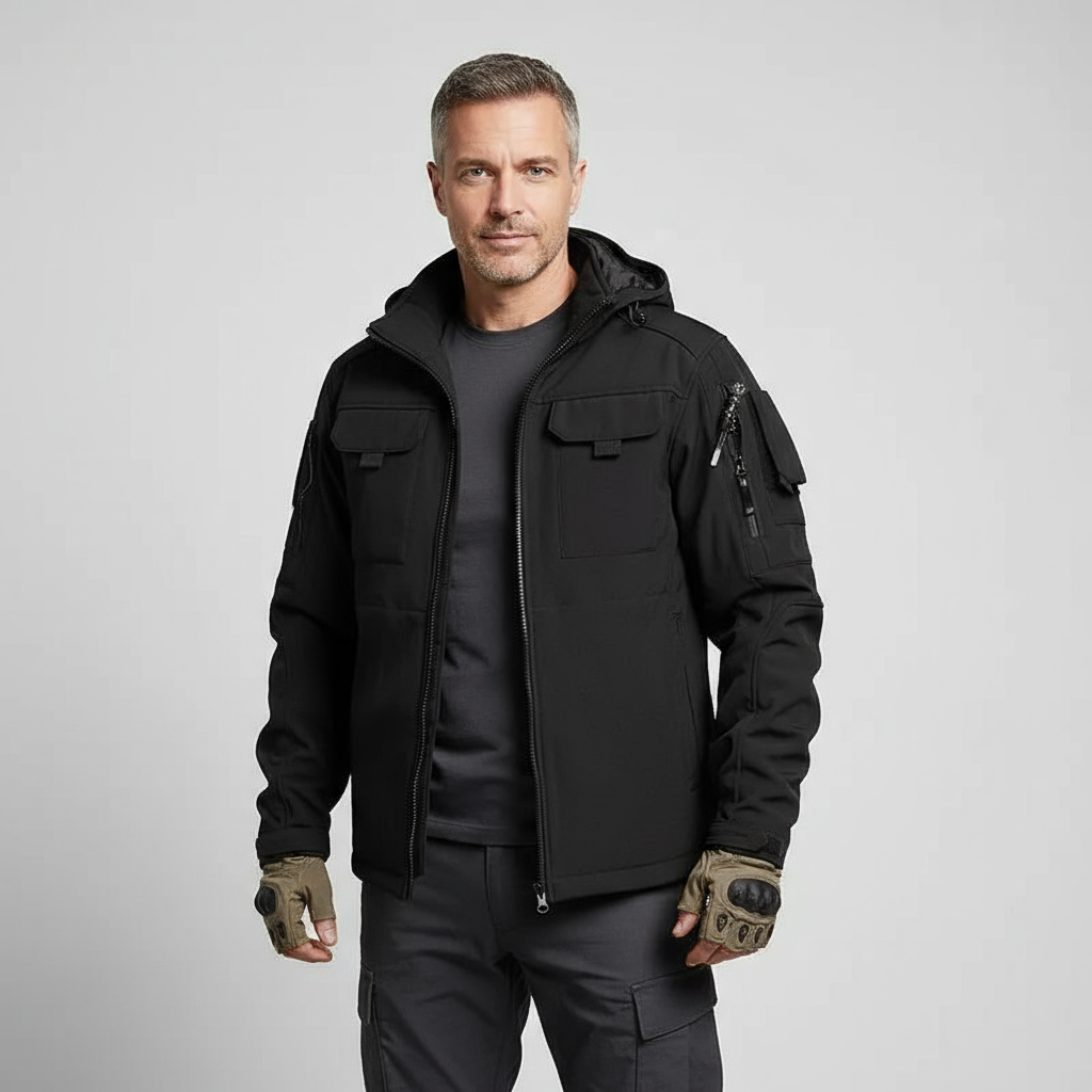 Ravencore Men’s Tactical Softshell Jacket | Windproof, Functional & Outdoor-Ready