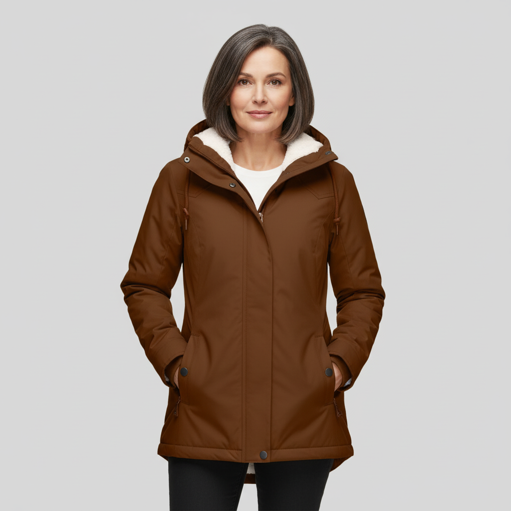 Nerina Women’s Winter Jacket | Fleece-Lined Hooded Coat