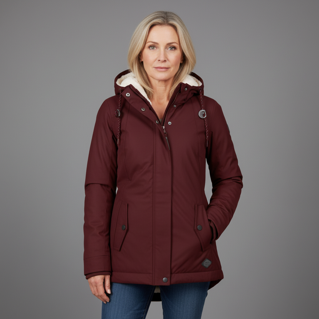 Nerina Women’s Winter Jacket | Fleece-Lined Hooded Coat