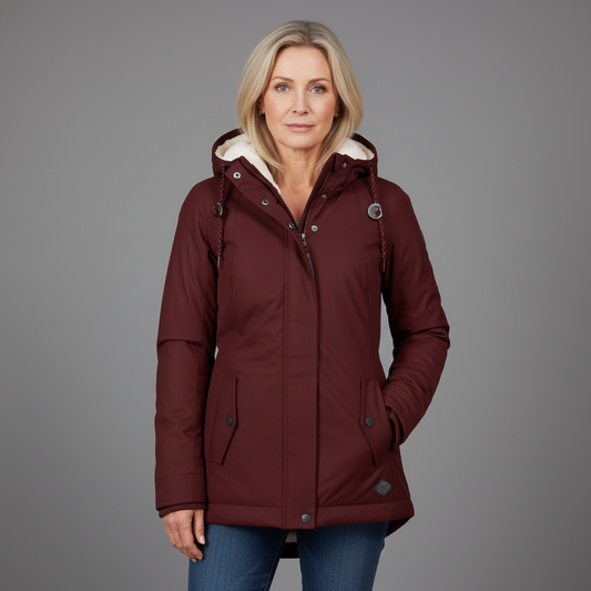 Nerina Women’s Winter Jacket | Fleece-Lined Hooded Coat