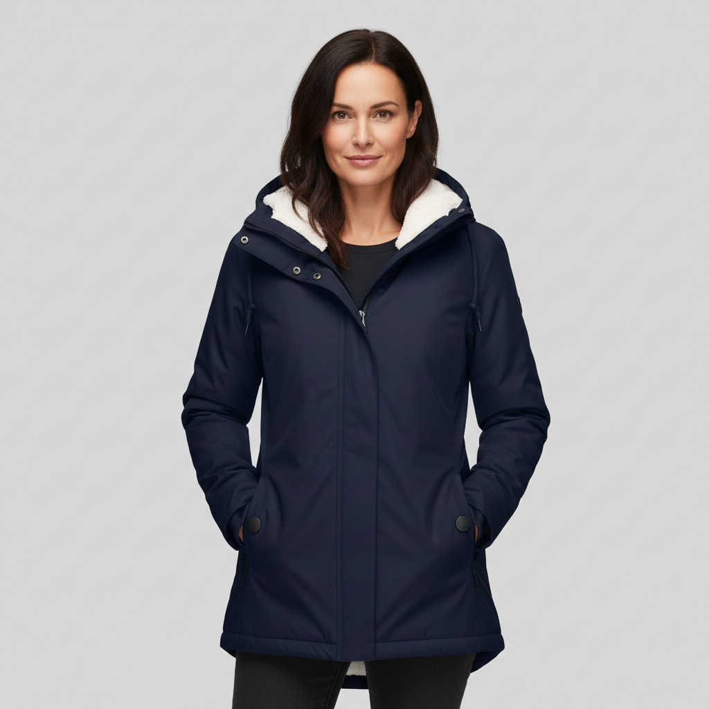 Nerina Women’s Winter Jacket | Fleece-Lined Hooded Coat