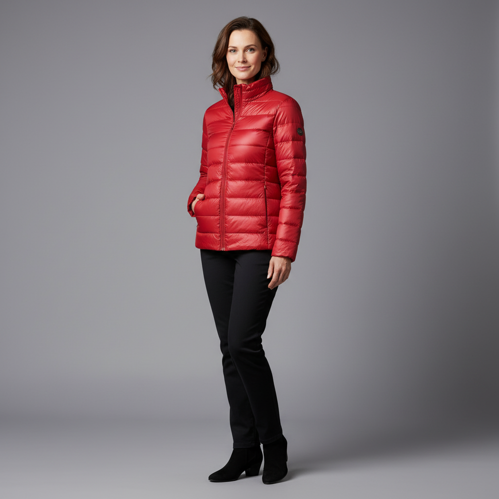 Lunara Women’s Lightweight Puffer Jacket | Quilted Coat with Optional Hood