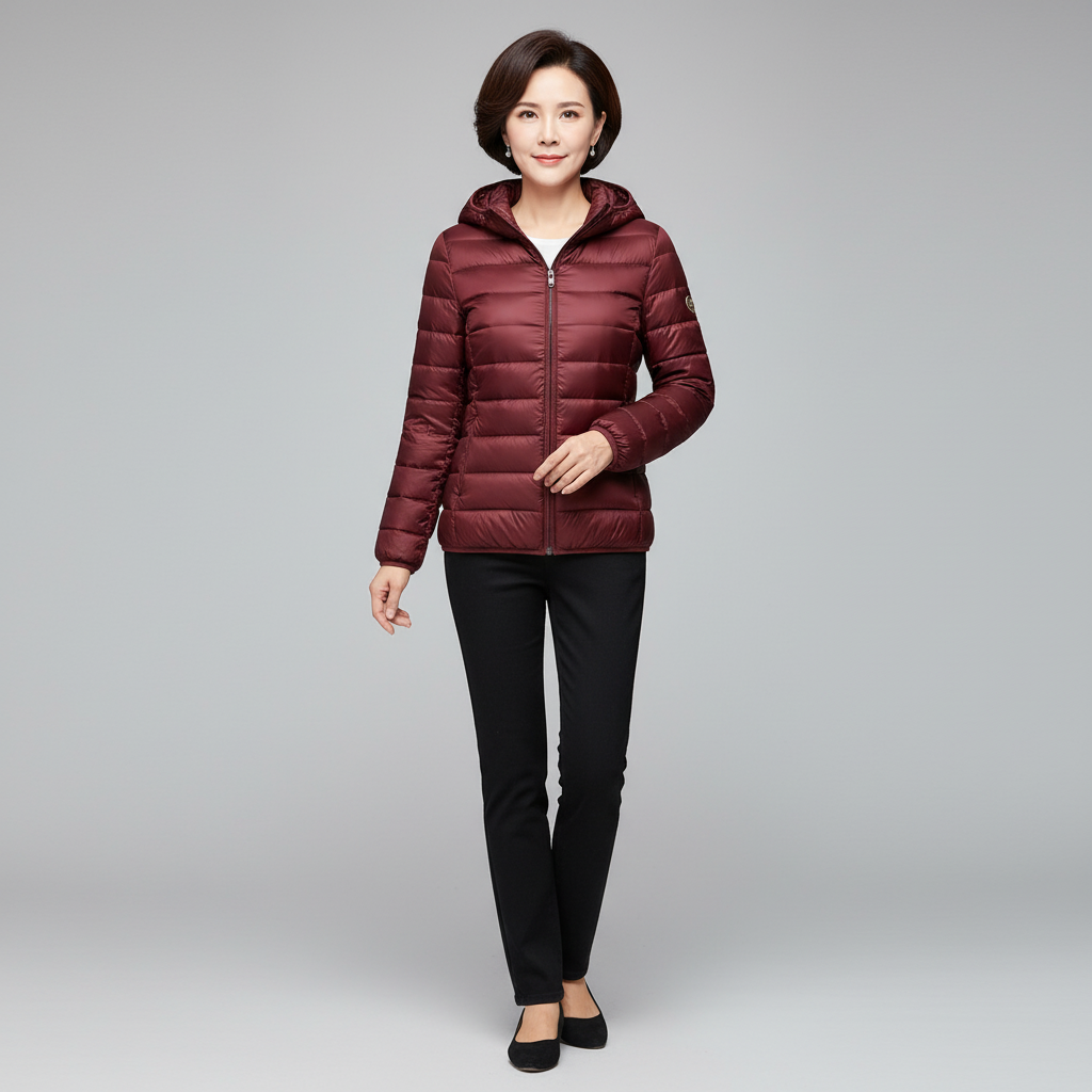 Lunara Women’s Lightweight Puffer Jacket | Quilted Coat with Optional Hood
