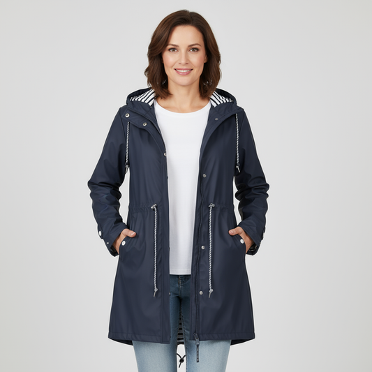 Livia Women’s Waterproof Parka | Lightweight Hooded Rain Jacket