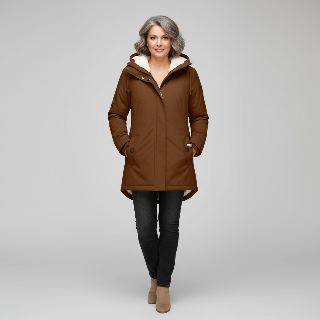 Nerina Women’s Winter Jacket | Fleece-Lined Hooded Coat