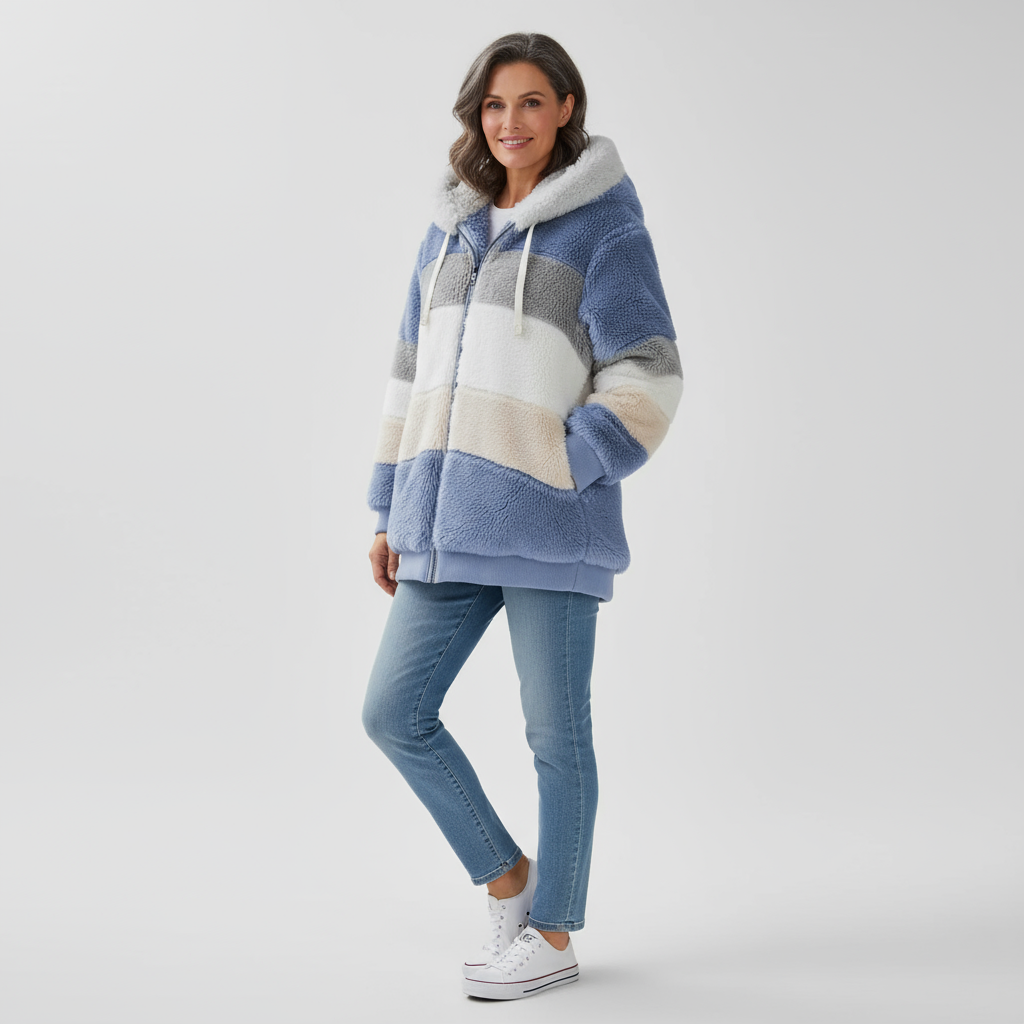 Amara Women’s Faux Fur Jacket | Oversized Hooded Winter Coat
