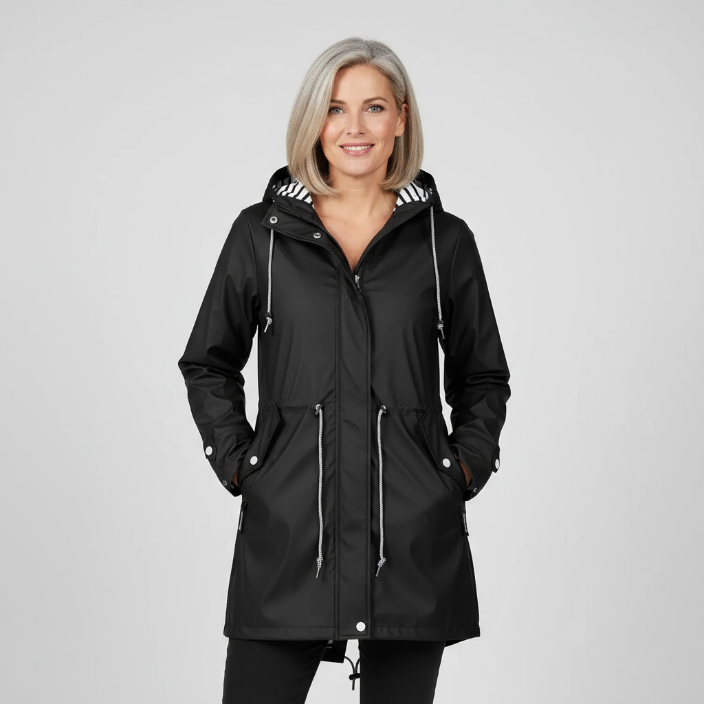 Livia Women’s Waterproof Parka | Lightweight Hooded Rain Jacket